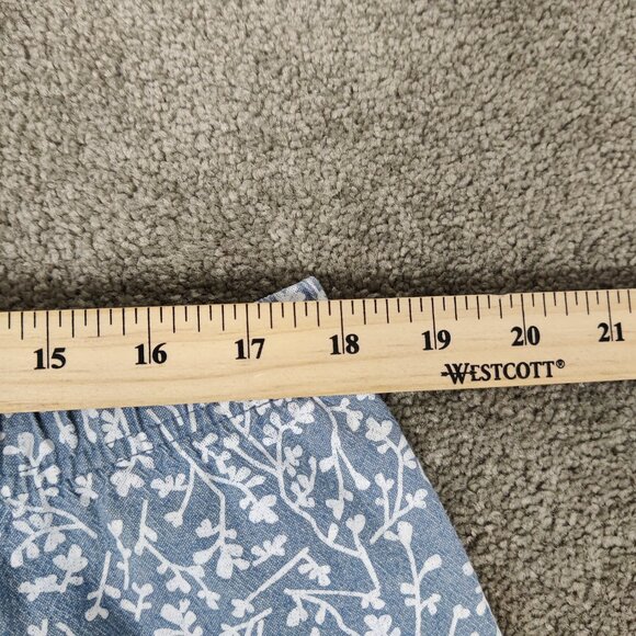 Tradition Country Collection Women's A line Mini Skirt Size 18 Blue White Cotton - Picture 6 of 7